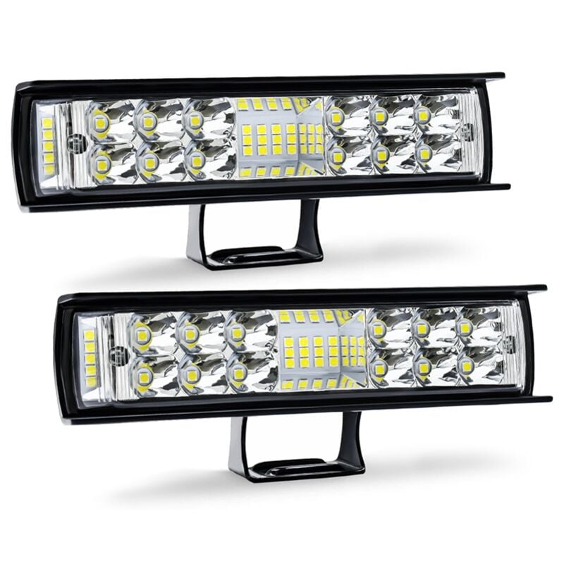 Tlily - LED-Lichtleiste 6 Zoll 60W 6000LM Pods Flutlicht Spotstrahl Combo Offroad-Fahrnebel für lkw atv Boot - 2 stücke