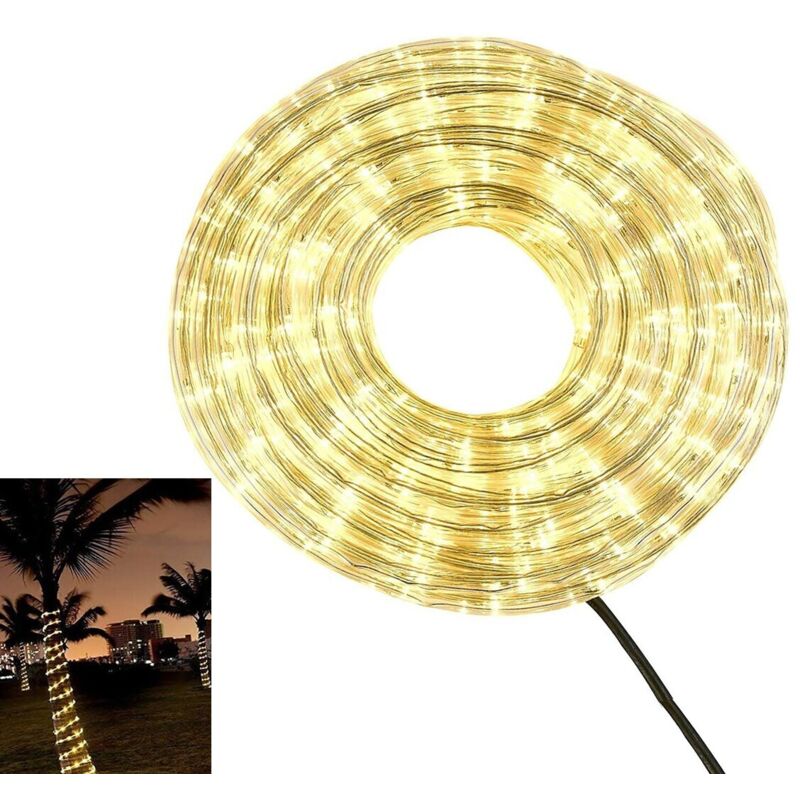 Led-Lichtschlauch,weihnachtsbeleuchtung,wasserdicht,fürdenaußenbereich,naturweiß,10meter