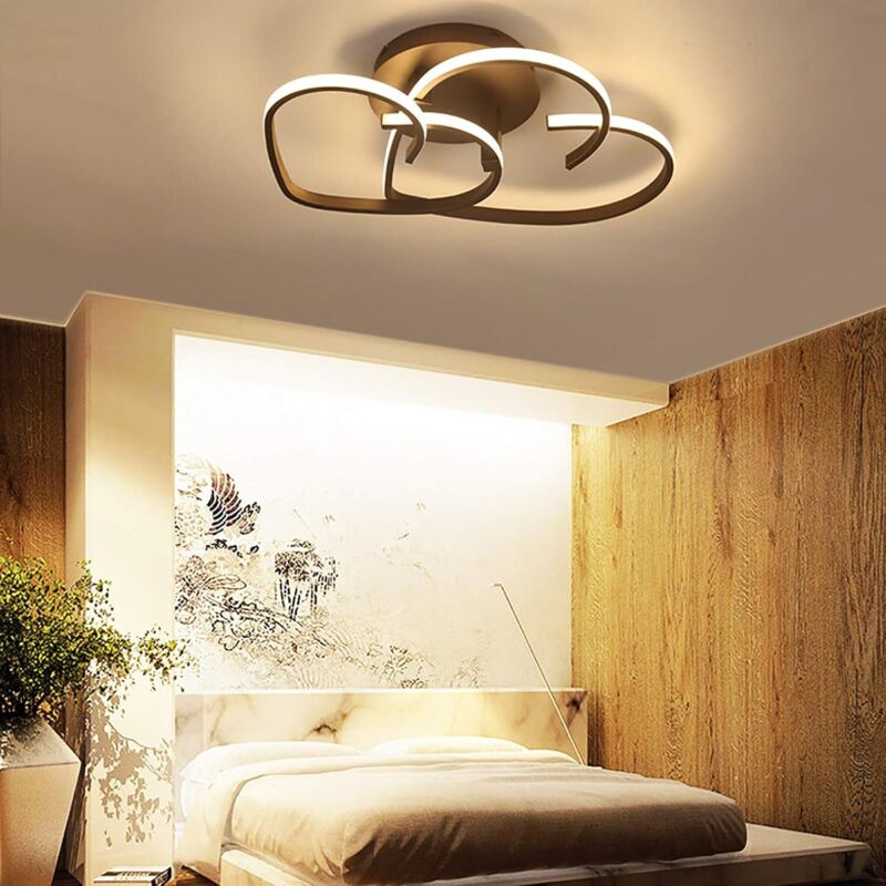 LED Moderne Deckenleuchte Dimmbare Fernbedienung Deckenleuchte Schlafzimmer Pendelleuchte Herzform Design Kronleuchter für Schlafzimmer Wohnzimmer