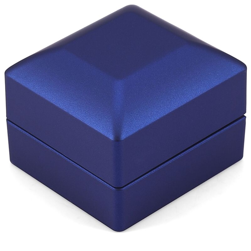 LED-Schmuckaufbewahrungsbox – Blau beleuchtete Geschenkbox für Ringe