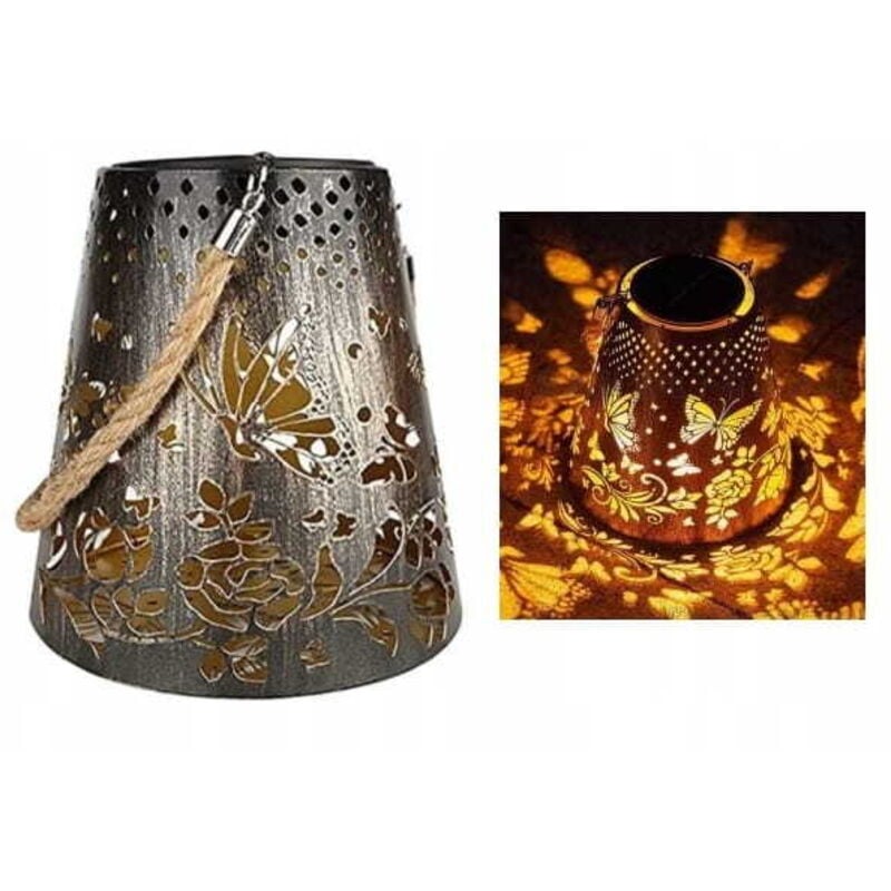 Solar LED Laterne Pendelleuchte Outdoor Garten Laterne