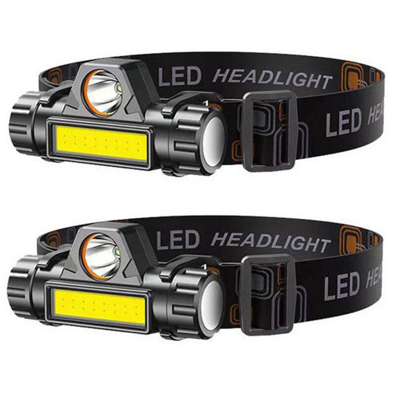 LED-Stirnlampe, wiederaufladbares Outdoor-Stirnband, hochintensive magnetische Taschenlampe, Nachtangellampe, helle Outdoor-Beleuchtung