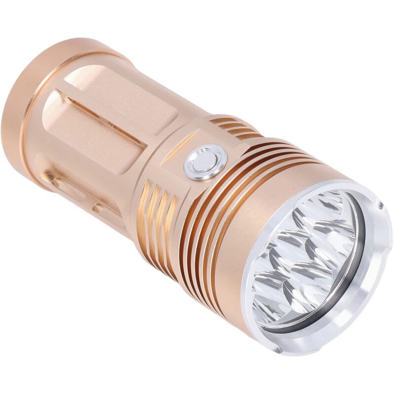 LED-Taschenlampe, superhelle 8000-Lumen-Taschenlampe, tragbare Zoom-Taschenlampe aus Aluminiumlegierung für Camping, Wandern, Outdoor-Aktivitäten und