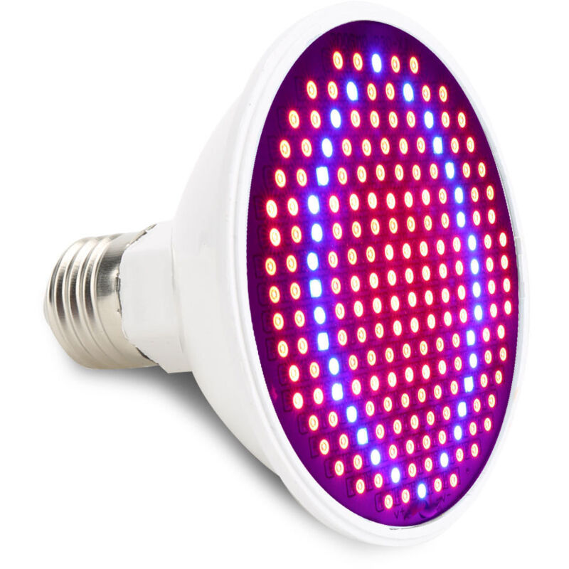 Ugreat - LED-Wachstumslampe, Pflanzenlicht, Wachstumsbeleuchtung, Lampe, 20 w, E27-Glühbirne, 200 Stück, LED-Spektrum für den Pflanzenanbau,