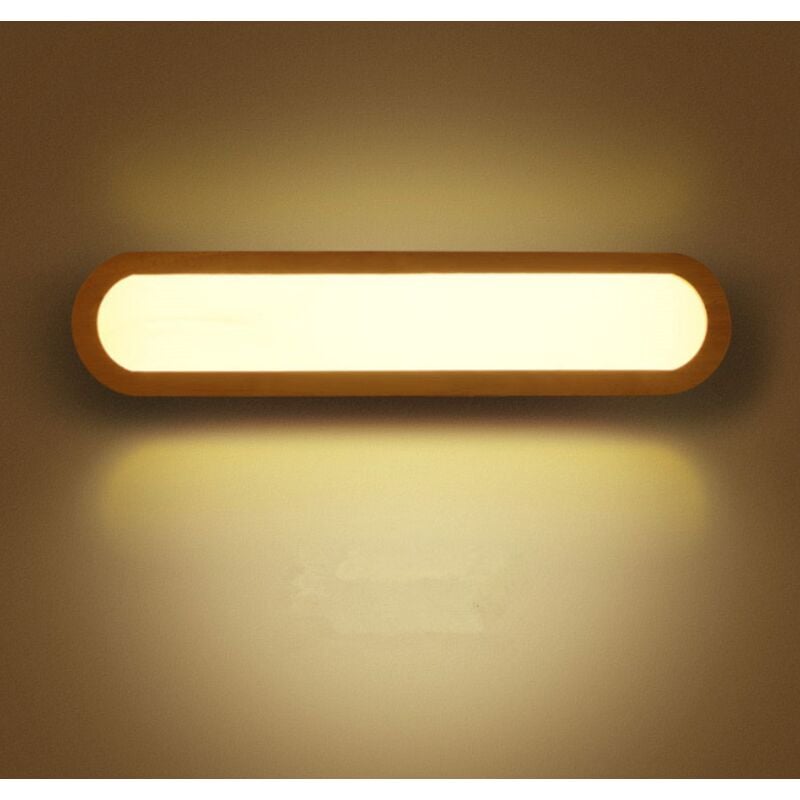 LED-Wandleuchte, Schlafzimmer-Wandleuchte, LED-Innenwandleuchte, dimmbare LED-Holzwandlampe, für Schlafzimmer, Wohnzimmer, Büro, Flur, Treppenhaus,