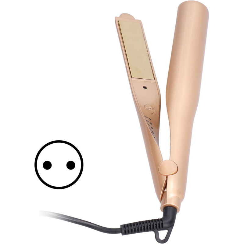 Leichter Haarglätter mit LED-Beleuchtung, ergonomisches Design, tragbar und universell einsetzbar (110-240 V)
