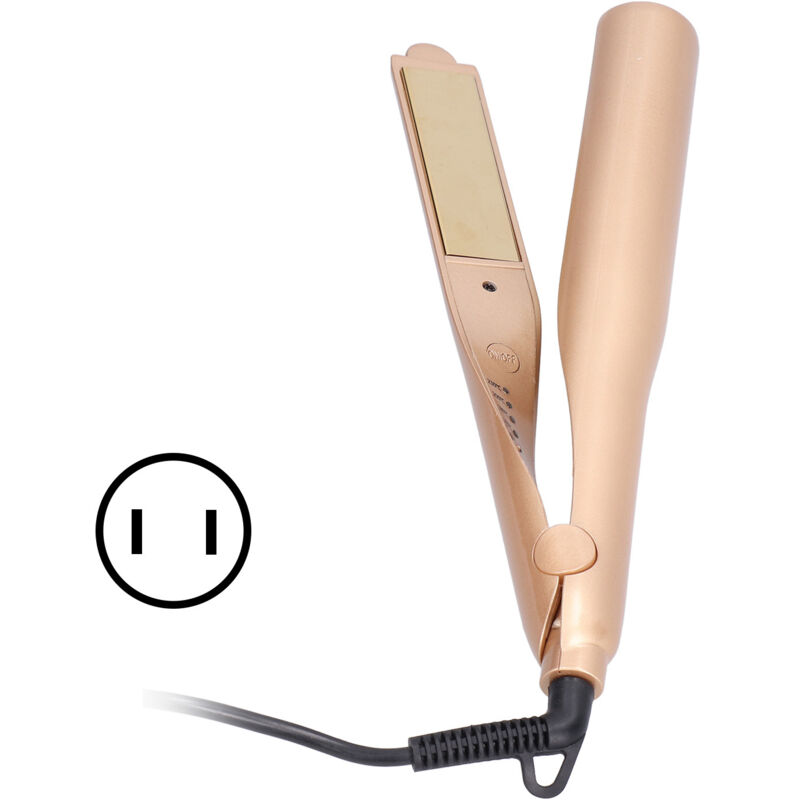 Leichtes Glätteisen mit LED-Beleuchtung, ergonomischem Design, tragbar und universell einsetzbar (110–240 V)