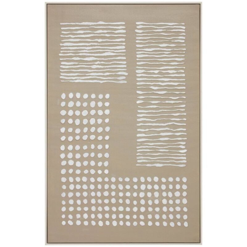 Atmosphera - Gerahmte Leinwandbilder Farhan Mittelbeige 116x75cm créateur d'intérieur