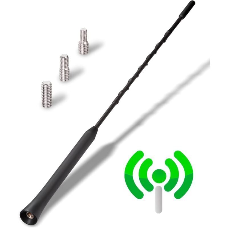 Leistungsstarke Autoantenne – Universelle Autoradio-Antenne für alle Automodelle – Autoradio-Antenne mit hochwertigem DAB-UKW-Empfang – 28 cm
