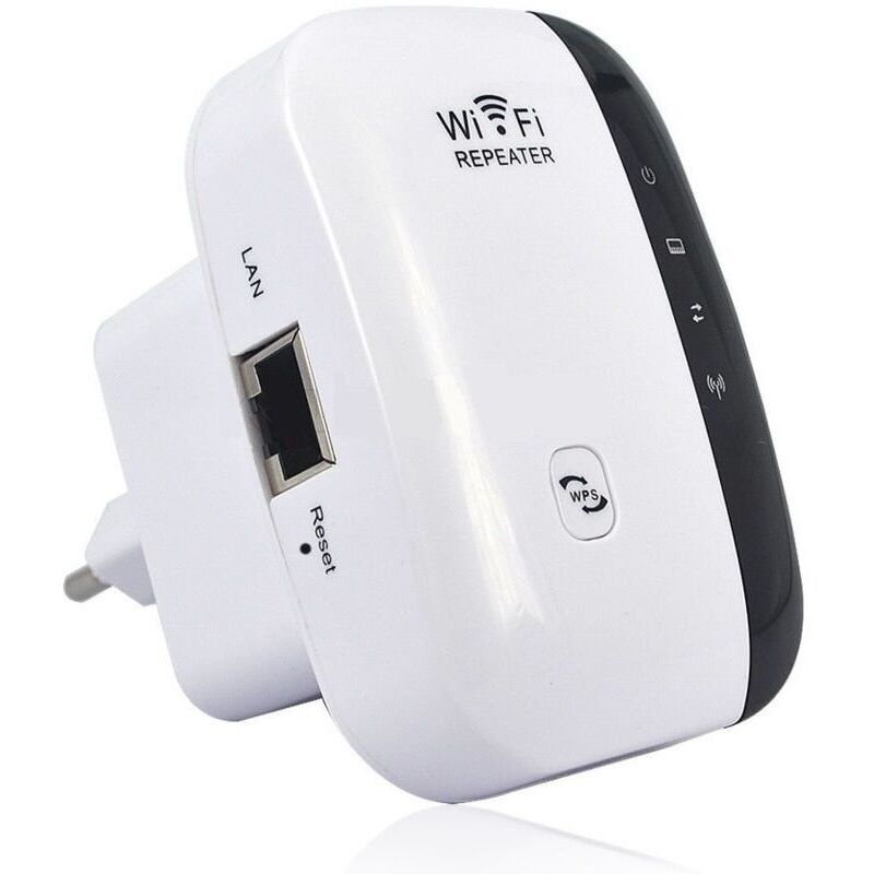 Leistungsstarker 300-Mbit/s-WLAN-Repeater, 2,4-GHz-WLAN-Verstärker, WLAN-Reichweitenverstärker, WLAN-Repeater-Extender mit Ethernet-Anschluss,