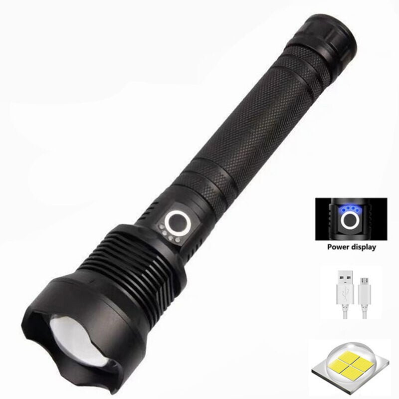 90000 lumen LED taschenlampe mächtigsten USB taschenlampe 26650 xhp70 xhp50 jagd P70 Taschenlampe