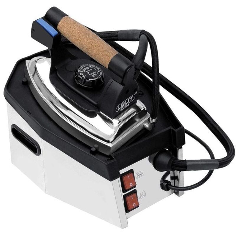 Lelit PS11N Dampfbügelstation 800 W 1,2 l Edelstahl-Bügelsohle Schwarz, Edelstahl