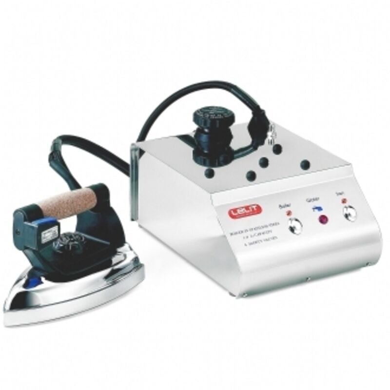 Lelit PS21 Dampfbügelstation 800 W 1,4 l Edelstahl-Bügelsohle Schwarz, Edelstahl