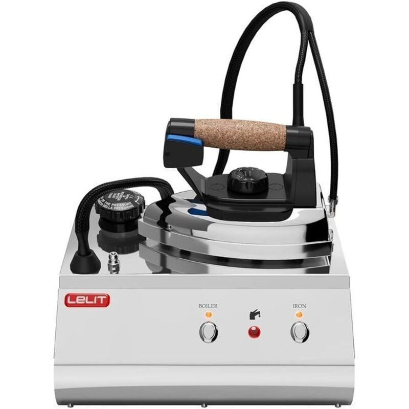 Lelit PS25 Dampfbügelstation 800 W 2,5 l Edelstahl-Bügelsohle Schwarz, Edelstahl