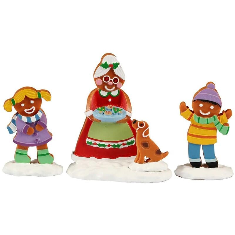 Lemax Mrs. Claus und Kekse Set aus 3 Figuren 5.5x10.2x2.7