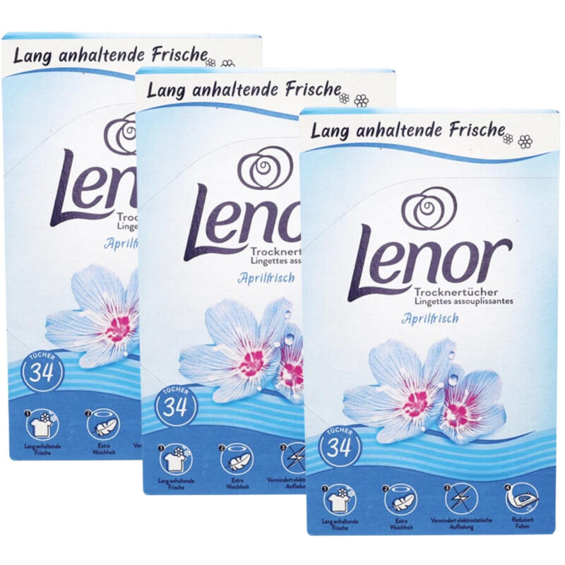Lenor Trocknertücher Aprilfrisch - 34 Tücher