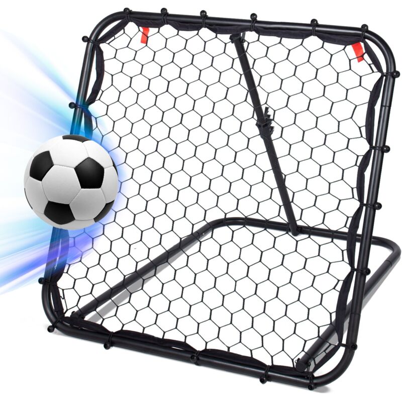 Filet de Rebond de Football Ajustable Angle réglables rebondeur pour Football,Rebondisseur football enfants et adolescents Pliable Cible Sardines de