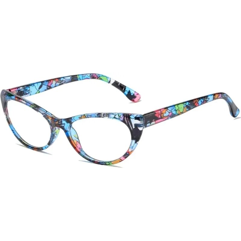 Lesebrille im Katzenaugen-Design mit Korrekturgläsern plus 2,5 Dioptrien zur Alterssichtigkeitskorrektur