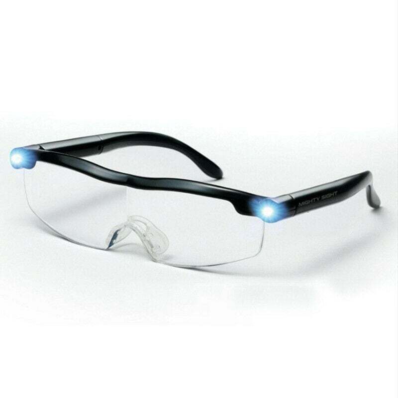 Lesebrille - Leistungsstarke Lupe mit LED-Licht, 160% Vergrößerung, zum Lesen, für alle Präzisionsarbeiten, Reparaturen, Nähen, Uhren und