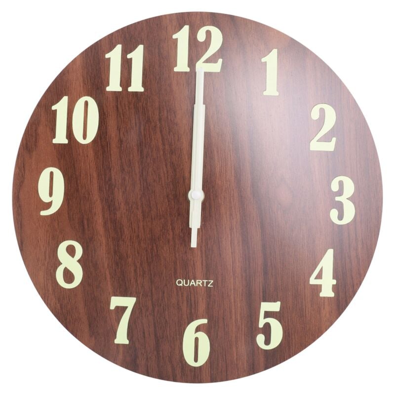 Leuchtende Wanduhr, 12 Stille, Nicht Tickende KüChen Wanduhr für Wohnzimmer im Innen und AußEnbereich