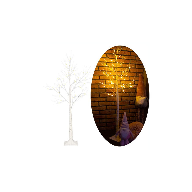 Leuchtender Baum 120 cm LED-Birke Weihnachtsdekoration