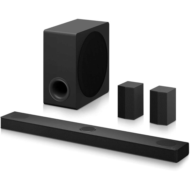 S80TR - Bar de Intelligenter Sound, 580W Leistung und 5.1.3 Kanäle, zwei kabellose Lautsprecher hinten, 3 vertikale Lautsprecher, Dolby Atmos und