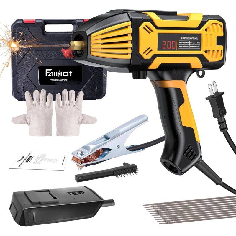 Lichtbogenschweißgerät - 220 V Handschweißgerät ARC IGBT 120 A mit 6 Variable Stromeinstellungen, FA206 Elektroden Schweißgerät für Maschinendraht