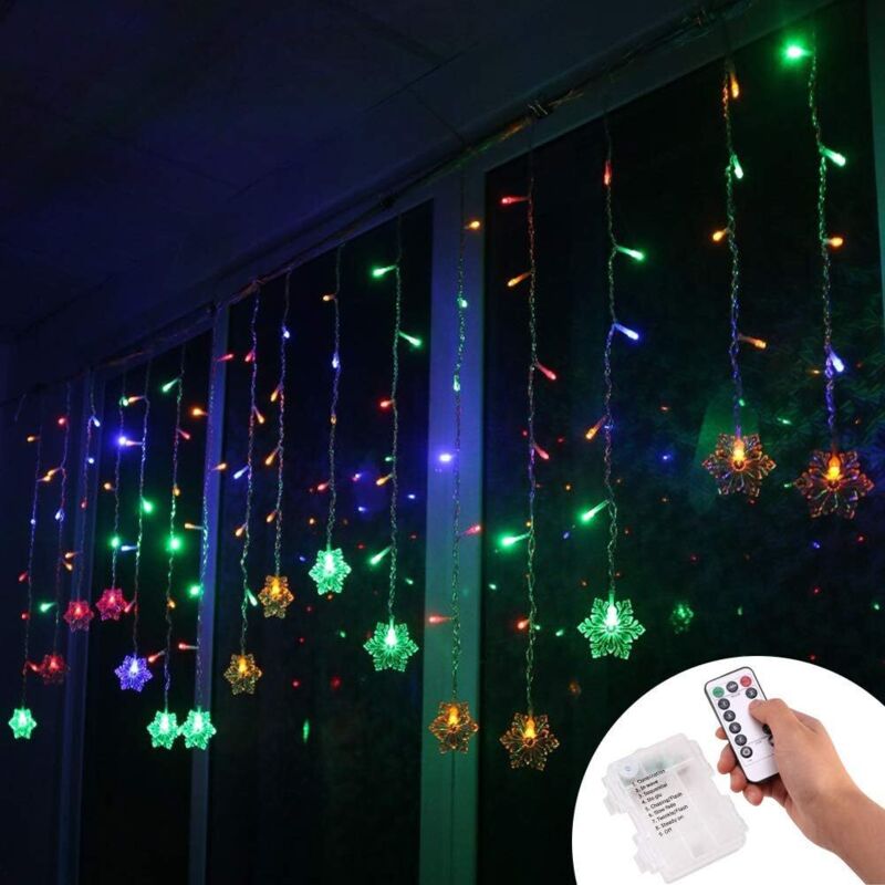 Lichterkette, 3,5 x 0,65 m LED-Lichterkette, batteriebetrieben, 8 dimmbare Modi mit Fernbedienung für Hochzeiten, Schlafzimmer, Fenster, Garten,