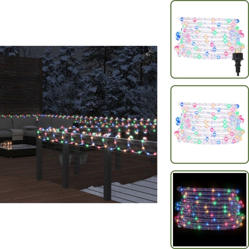 Lichtschlauch 1200 LEDs Mehrfarbig 50 m PVC - Weihnachtsdeko - Lichterketten - LED-Beleuchtung - Innenbeleuchtung - Festivallicht