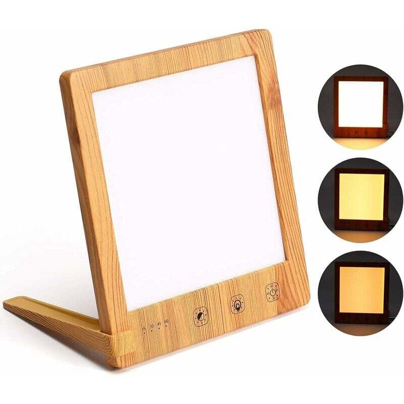 Lichttherapielampe, 10000 Lux LED-Therapielampe, Touch-Control-LED-Lampe für den Innenbereich, Solar-LED-Lampe für das Heimbüro, Timer