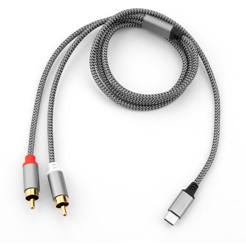 Lightning-auf-Cinch-Aux-Audioadapter, Stereo-Y-Splitter-Adapter für ausgewählte iPhones, iPads für Leistungsverstärker, Auto, Heimkino, Lautsprecher