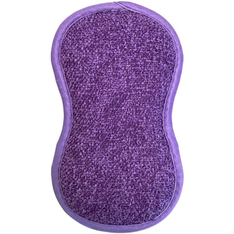 Lila Küchenhandtuch, 16 x 10 x 2 cm, 1 Stück, wiederverwendbarer, doppelseitiger Schwamm, weich für Töpfe und Pfannen.