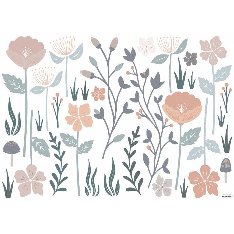 Lilipinso Sticker Sticker große Blumen 64 x 90 cm