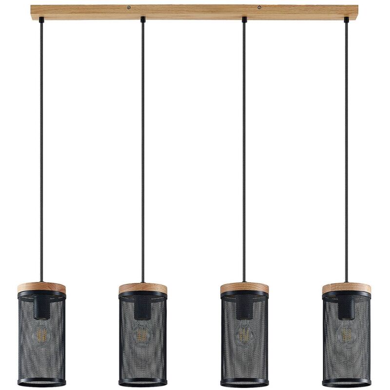 Neuwertig] Lindby Kiriya Hängeleuchte Deckenlampe Pendelleuchte Deko Deckenlampe E27 4 Flg B-Ware