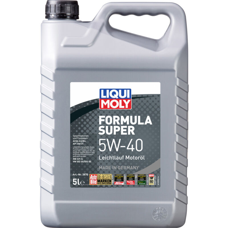 Liqui Moly - Leichtlauf Motorenöl Formula Super 5W-40LL 5 l Motoröl