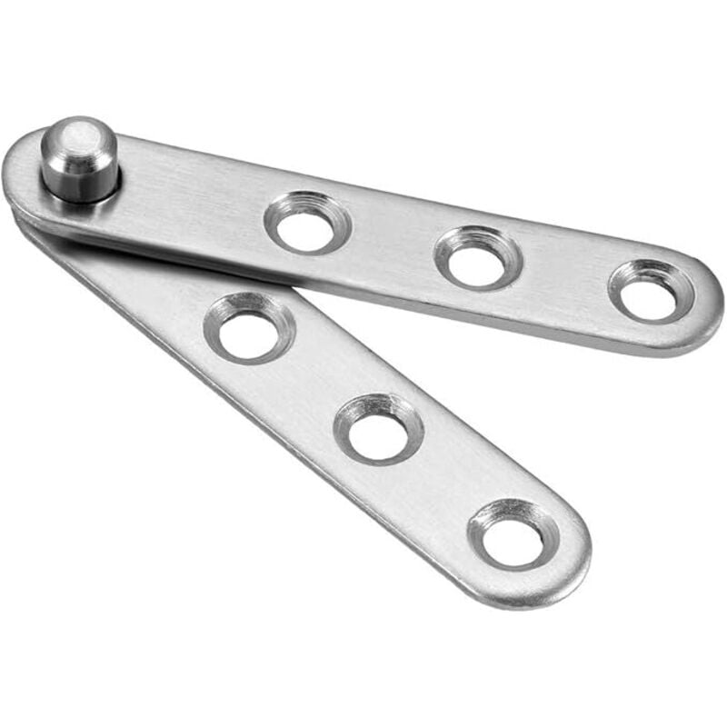 10 stücke Pivot Scharnier Tür Schrank Schrank 59mm x 11,5 mm x 2mm Edelstahl Drehbare 360 - Lntyq