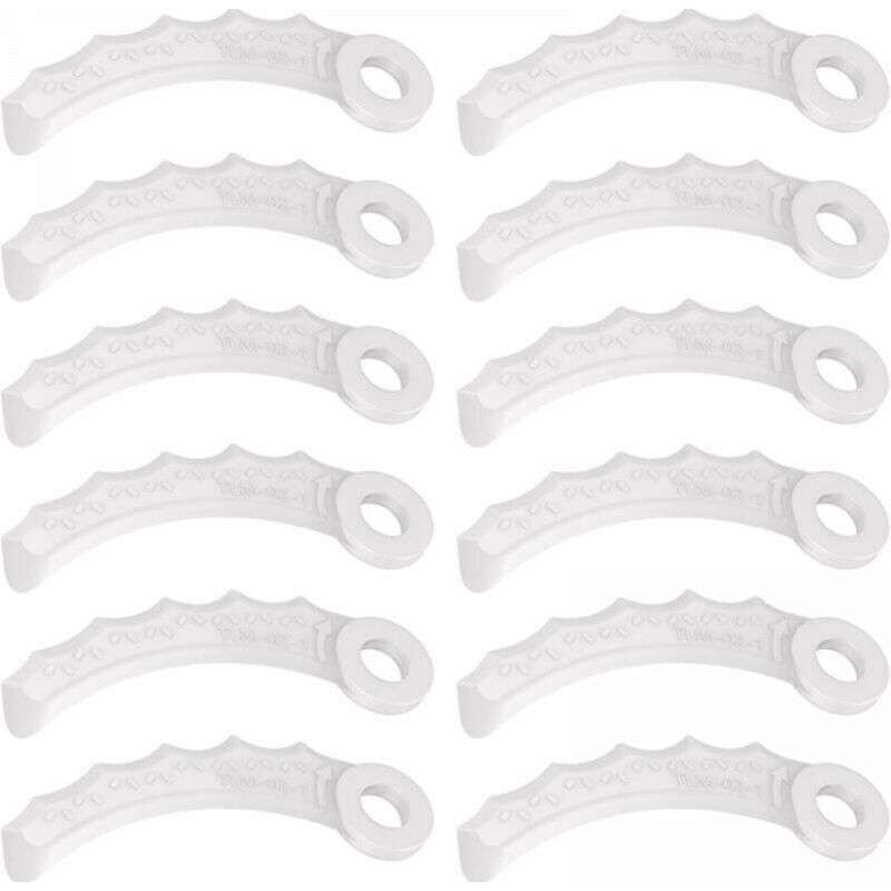 Lntyq 12 stücke Kunststoff Messer Klinge Für MAKITA, für Makita Brushcutter 198426-9 198383-1,DUR187U/L