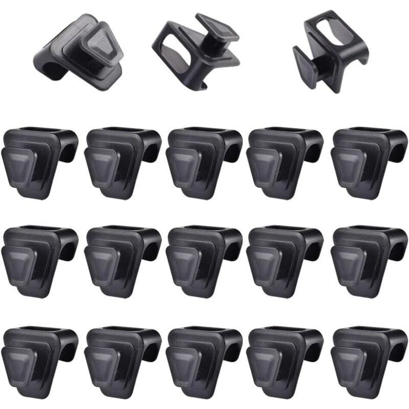 18 Stück dreieckige Kaskaden-Kleiderbügel, dreieckiger Haken für Kleiderbügel, platzsparender Kleiderbügelhaken, Dreifach-Kleiderbügel-Verbinder,