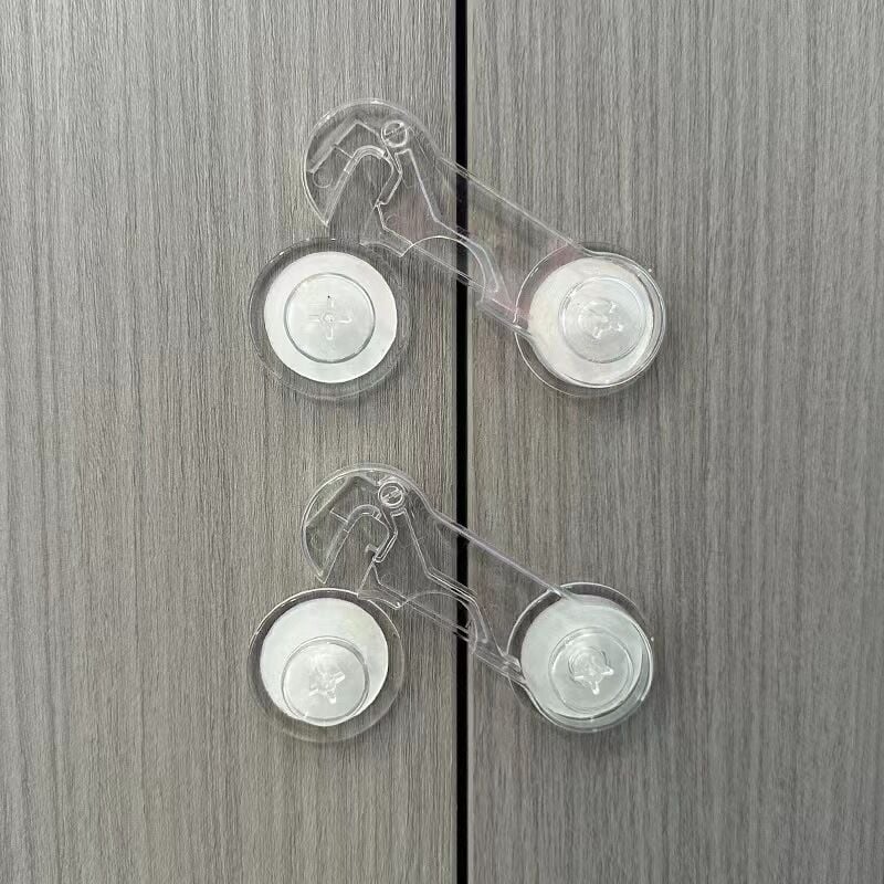 2 Stück Kindersicherheits-Kühlschranktürschloss für Kühlschränke, Gefrierschränke und Schränke, unsichtbares Schrankschloss für Kleinkinder