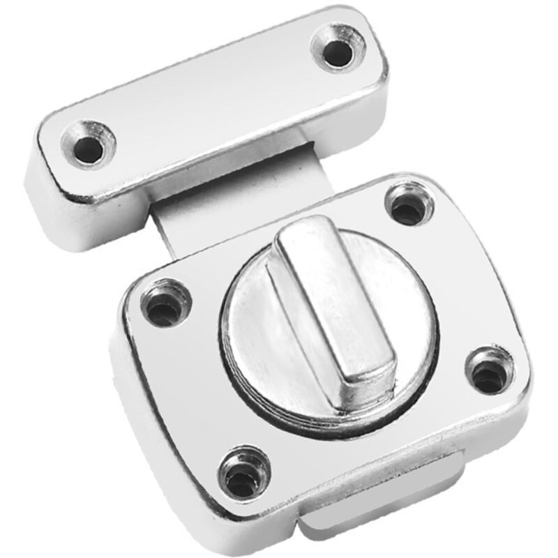 2er-Set Anti-Volumen-Tür aus rostfreiem Edelstahl – Eingangstür – Anti-Volumen-Tür – Badezimmer-Tür – Silber, 55 x 40 mm - Lntyq