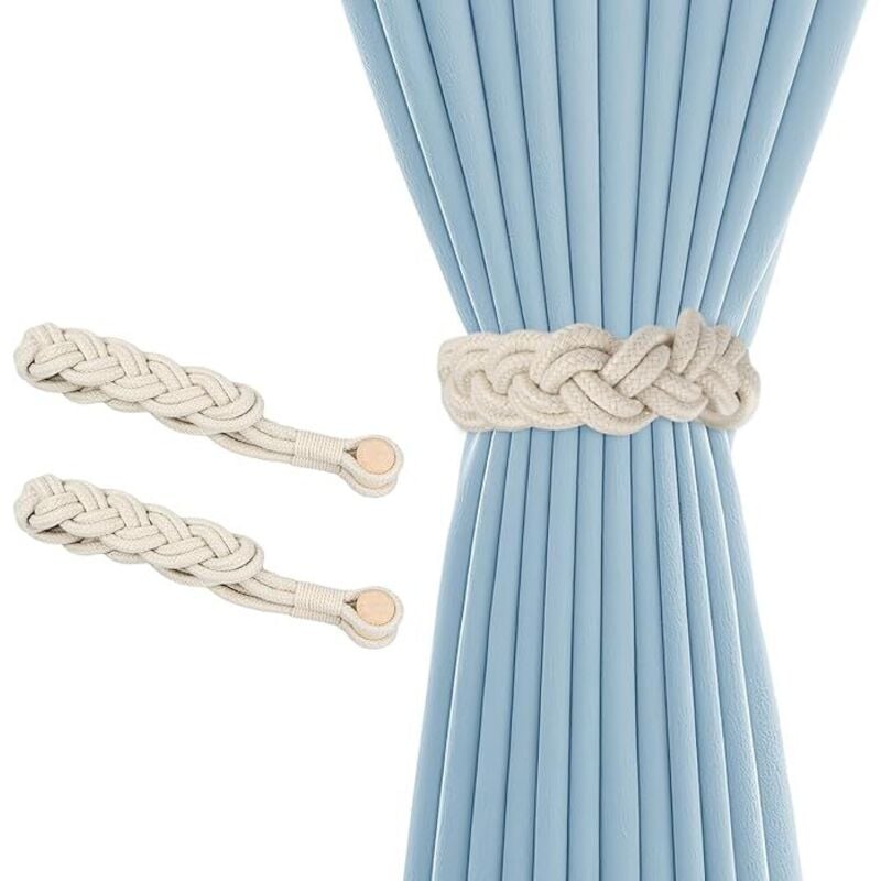 Lntyq 2er Set Gardinen-Raffhalter, Magnetische Gardinen-Raffhalter, Gardinenhalter, Gardinen-Raffhalter Magnetische Gardinen-Raffhalter,
