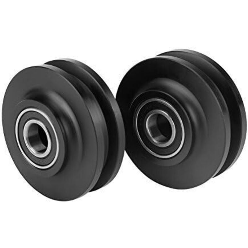 2Pcs Schiebetür Rad Scheune Tür Schrank Schrank Hardware Schrank Fenster Schiebe Pulley - Lntyq