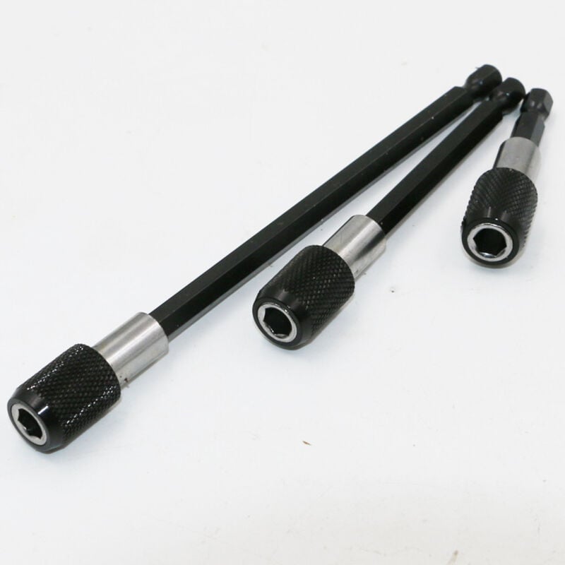 3 Stück magnetischer Schnellwechsel-Bithalter, 1/4 Zoll magnetischer Bithalter für Akkuschrauber, geeignet für Bohrmaschine, Schraubendreher,