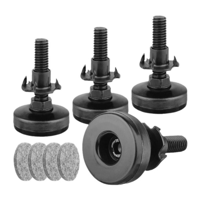 4 Stück Möbel-Nivellierfüße, robuste Möbel-Nivellierfüße, verstellbare Füße, Nivellierfüße für Schränke, Sofas, Tische, Stühle, für Möbeltischbeine
