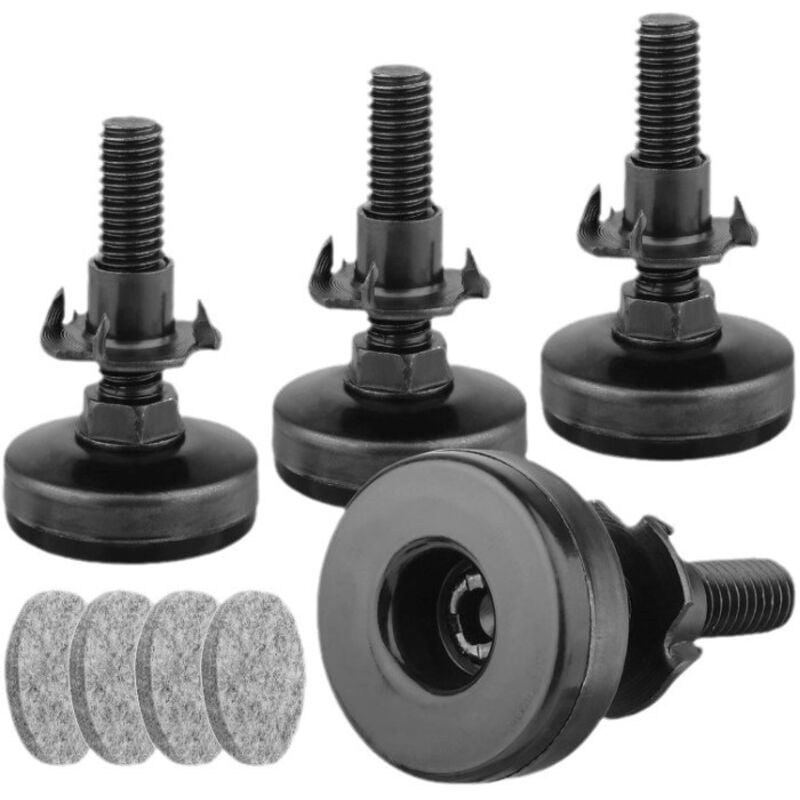 4 Stück Möbel-Nivellierfüße, robuste Möbel-Nivellierfüße, verstellbare Füße, Nivellierfüße für Schränke, Sofas, Tische, Stühle, für Möbeltischbeine