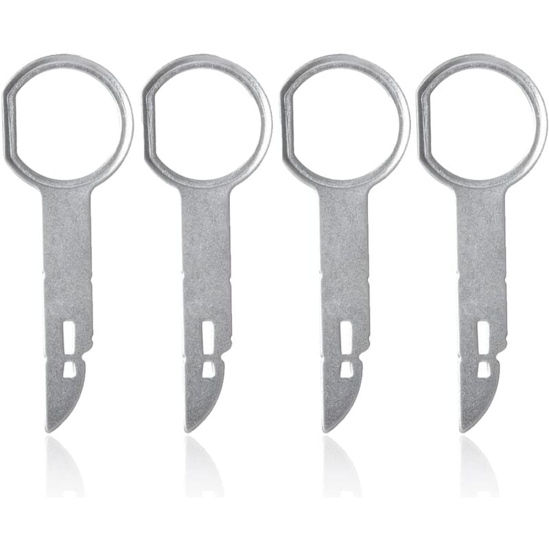 4-teiliger Autoradio-Demontageadapter, Schraubenschlüssel, Verkleidungsentfernungswerkzeuge, Universal-Autoradio-Demontageadapter,