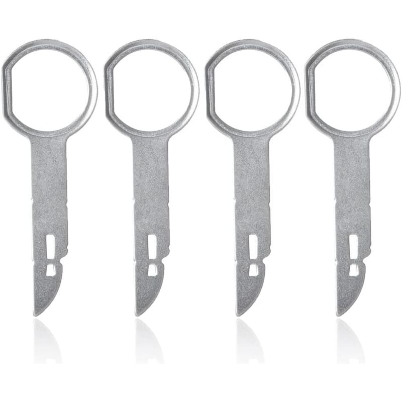 4-teiliger Autoradio-Demontageadapter, Schraubenschlüssel, Verkleidungsentfernungswerkzeuge, Universal-Autoradio-Demontageadapter,