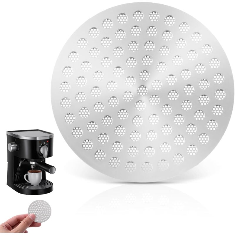 Lntyq - 51 mm Espresso-Waschsieb, 1,1 mm Dicke, wiederverwendbarer Edelstahlfilter für Espresso-Siebträger (51 mm)