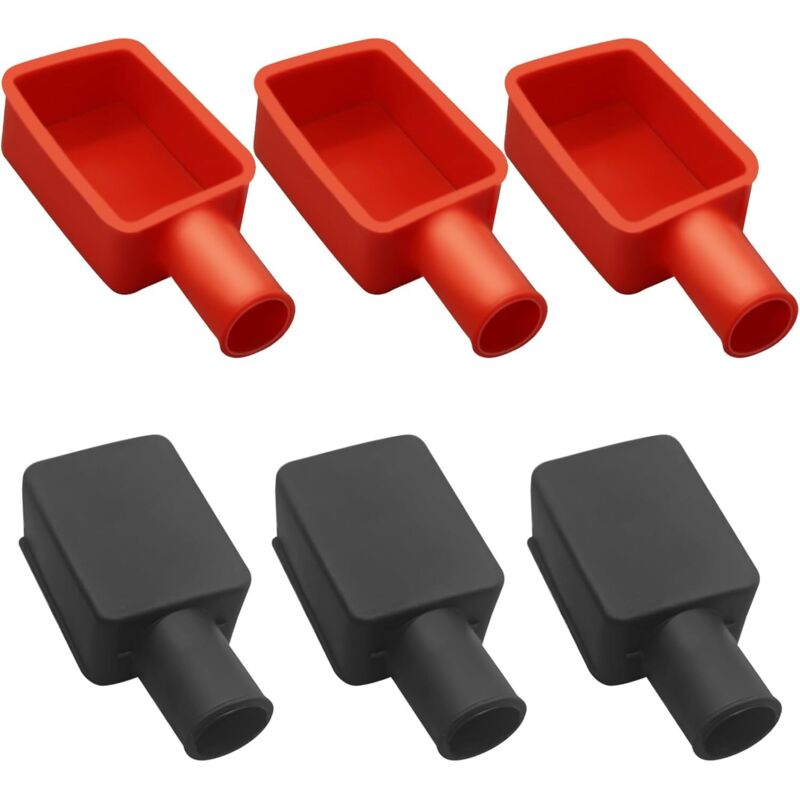 6 Pcs Battery Terminal Covers Couvercles de borne de batterie, protecteur de borne batterie, couvercle batterie isolant, couvercles goujons en