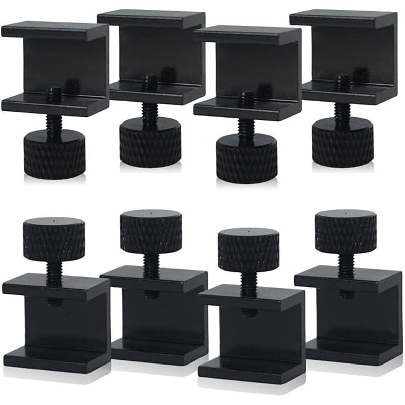 8-teiliger 3D-Drucker-Bettclip, 3D-Drucker-Glasbettklemmen-Zubehör für Ender 3s 3 Pro, 5 Pro, CR-20 Pro, CR-10S Pro - Lntyq